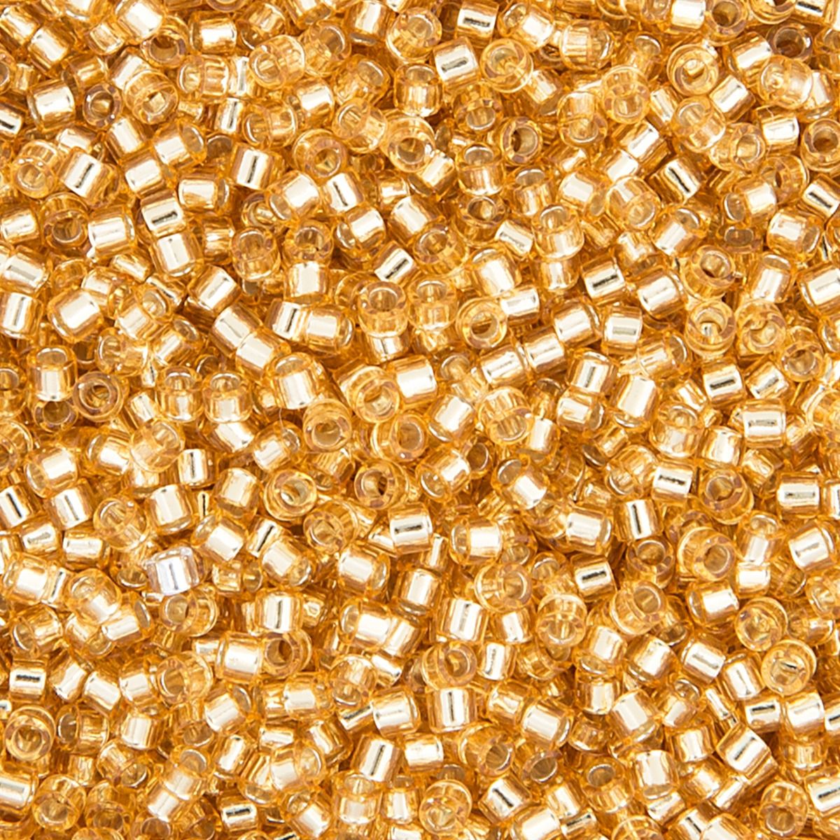 Miyuki Delica Size 11/0 Seed Beads – Gold S/L – 5.2g Vial | The Pink Bead Shop Canada