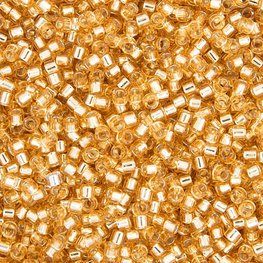 Miyuki Delica Size 11/0 Seed Beads – Gold S/L – 5.2g Vial | The Pink Bead Shop Canada