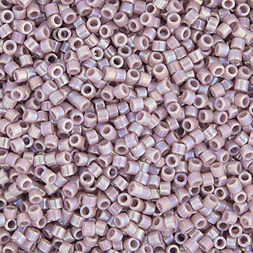 Miyuki Delica Size 11/0 Seed Beads – Light Lilac AB – 5.2g Vial | The Pink Bead Shop Canada