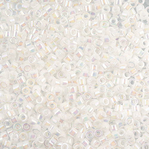 Miyuki Delica 11/0 5.2g Vial White Pearl AB 0202V