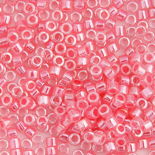 Miyuki Delica 11/0 5.2g Vial Crystal Rose Ceylon Lined-Dyed 0236V