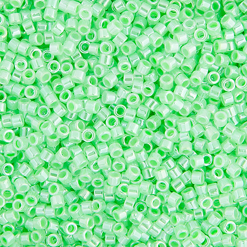 Miyuki Delica 11/0 5.2g Vial Light Crystal Green Ceylon 0237V
