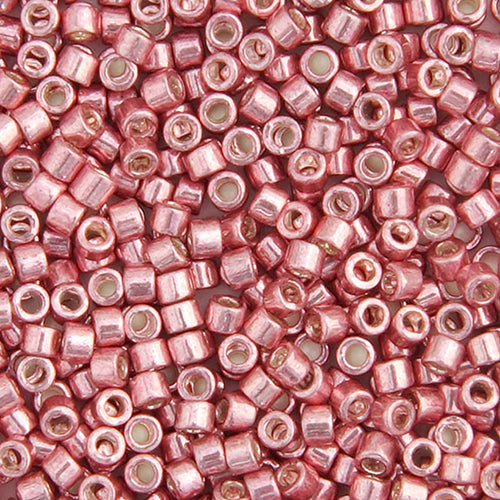 Miyuki Delica 11/0 5.2g Vial Pink Blush Opaque Glavanized-Dyed 0435V