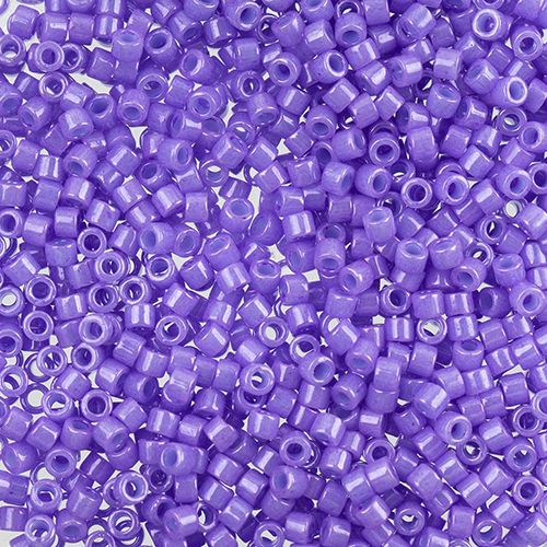 Miyuki Delica Size 11/0 Seed Beads – Bright Purple Dyed – 5.2g Vial | The Pink Bead Shop Canada