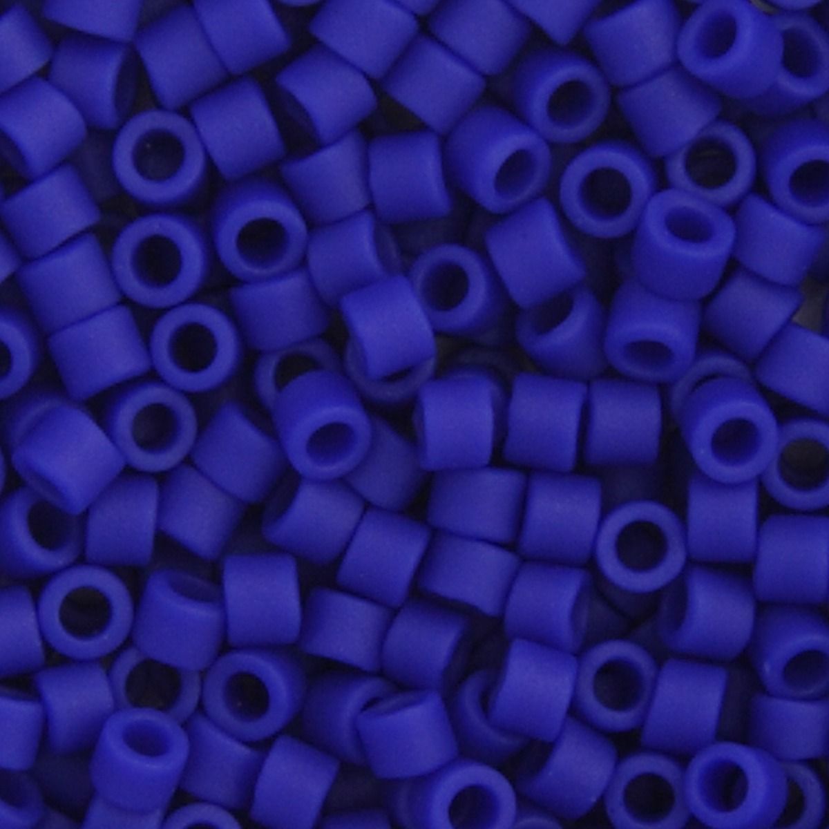 Miyuki Delica Size 11/0 Seed Beads – Cobalt Blue Matte – 5.2g Vial | The Pink Bead Shop Canada