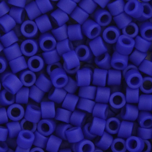 Miyuki Delica Size 11/0 Seed Beads – Cobalt Blue Matte – 5.2g Vial | The Pink Bead Shop Canada