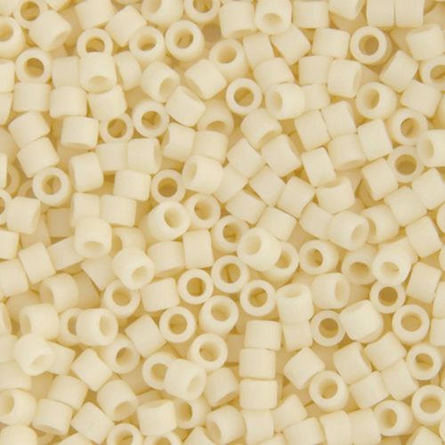 Miyuki Delica Size 11/0 Seed Beads – Dark Cream Opaque – 5.2g Vial | The Pink Bead Shop Canada