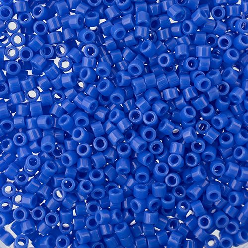 Miyuki Delica Size 11/0 Seed Beads – Blue Cyan Opaque – 5.2g Vial | The Pink Bead Shop Canada