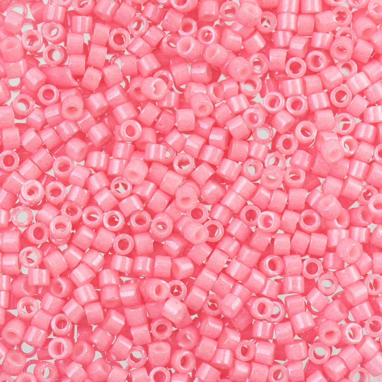Miyuki Delica Size 11/0 Seed Beads – Pink Carnation Opaque Dyed – 5.2g Vial | The Pink Bead Shop Canada