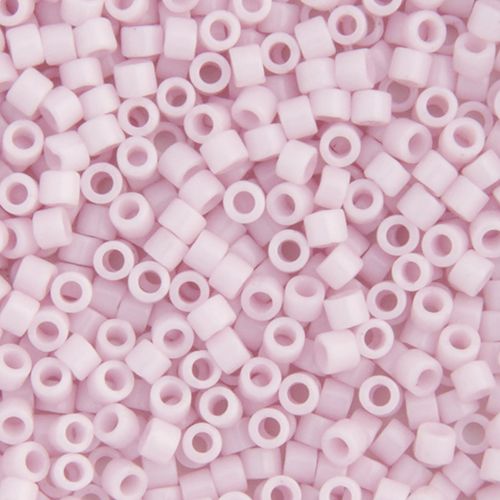 Miyuki Delica Size 11/0 Seed Beads – Pale Rose Opaque – 5.2g Vial | The Pink Bead Shop Canada