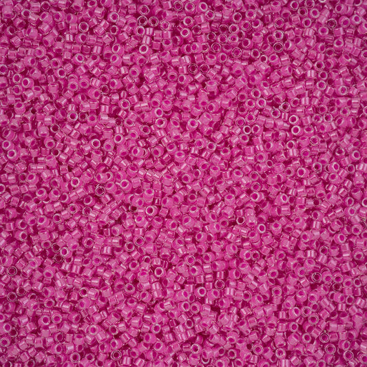 Miyuki Delica John Bead 11/0 5.2g Vial Hot Magenta Luminous