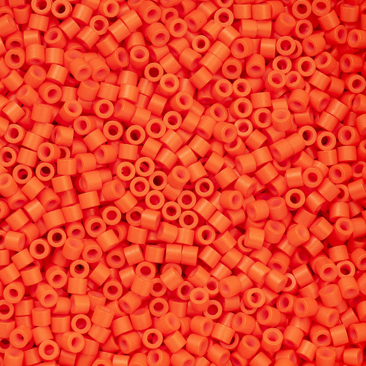 Cylin Bead 11/0 Opaque Orange Seed Beads – 25g Bag | The Pink Bead Shop Canada