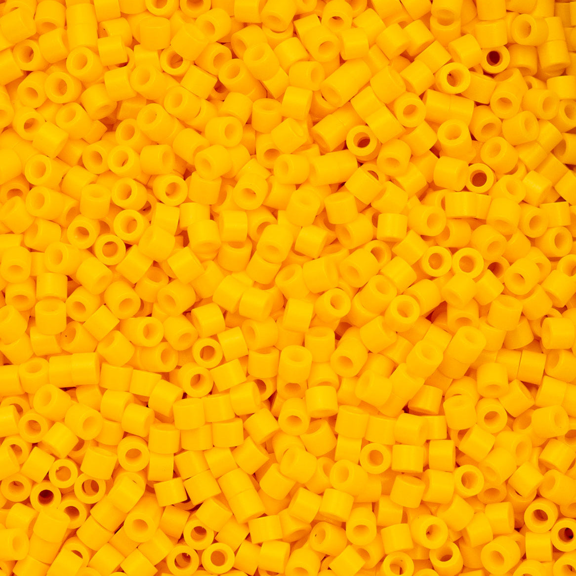 Cylin Bead 11/0 Opaque Yellow Zest Seed Beads – 25g Bag | The Pink Bead Shop Canada