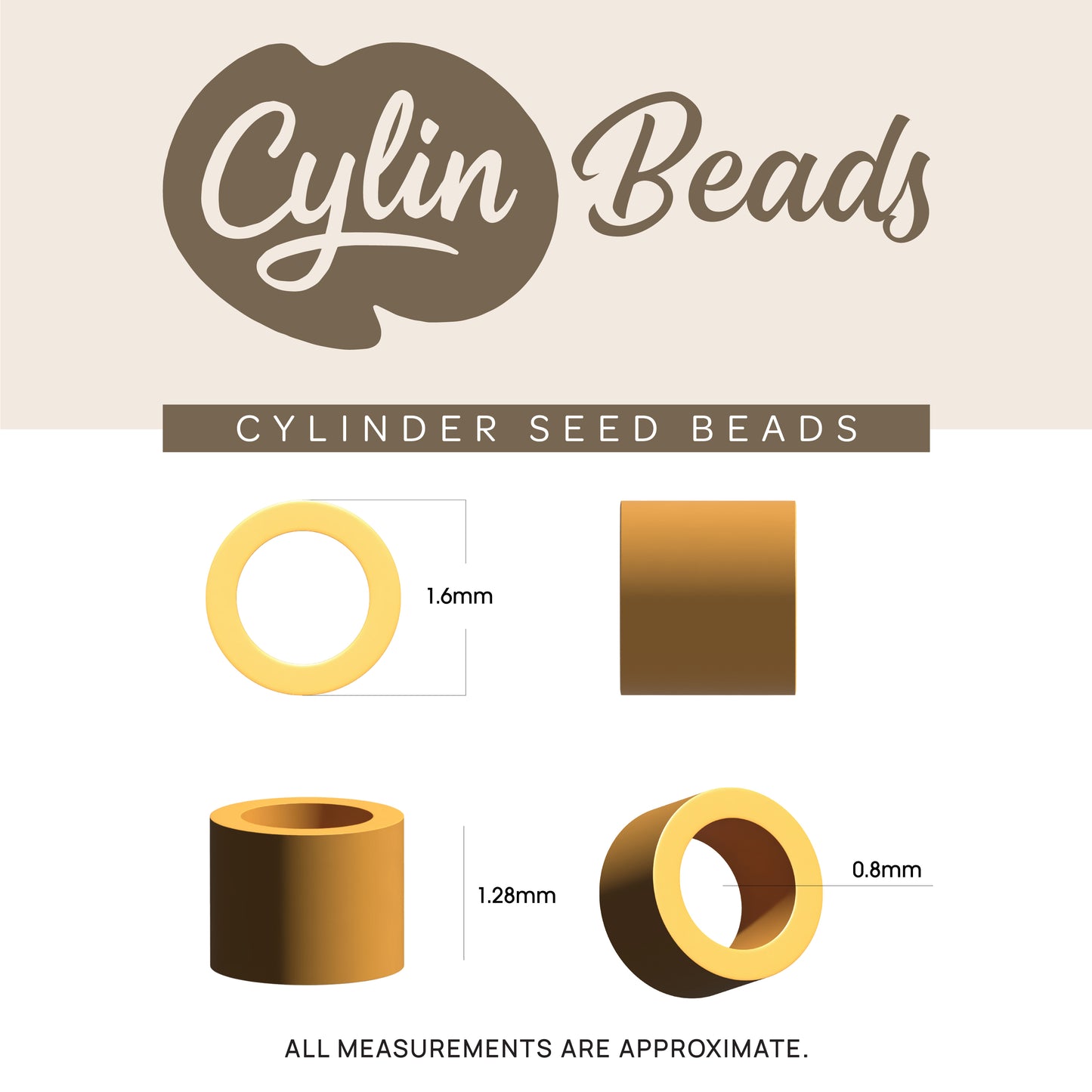 Cylin Bead 11/0 Glow in Dark AB Seed Beads – White to Green 25g Bag | The Pink Bead Shop Canada