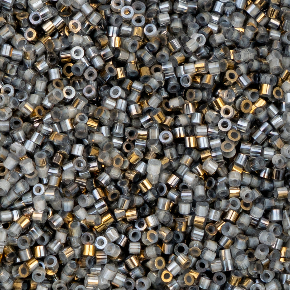 Cylin Bead 11/0 Gilded Halo Antique Silver Seed Beads – 25g Bag | The Pink Bead Shop Canada