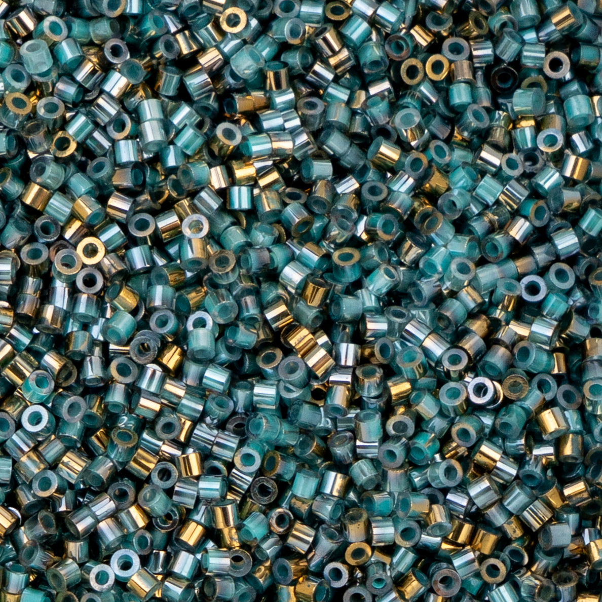 Cylin Bead 11/0 Gilded Halo Frosted Blue Seed Beads – 25g Bag | The Pink Bead Shop Canada