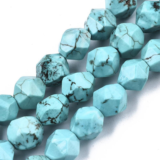 Howlite Bead Strands Faceted 8mm Bead Strands Round