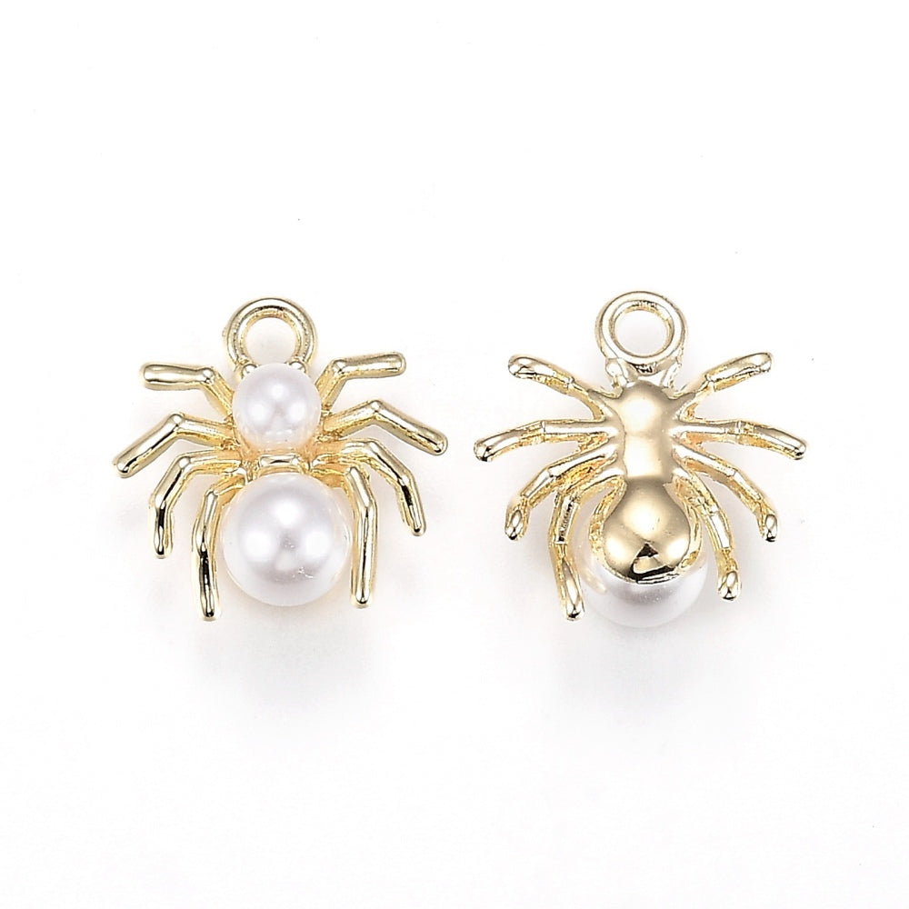 Alloy Spider Acrylic Pendants  2 Pack The Pink Bead Shop