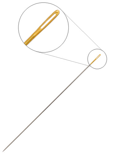 Gold Eye Beading Needles Size 10 (7pc Pack) | The Pink Bead Shop Canada