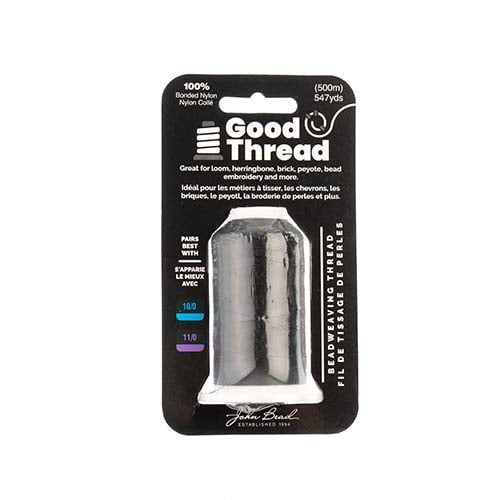 Good Thread 500m Spool Black Bonded | The Pink Bead Shop Canada