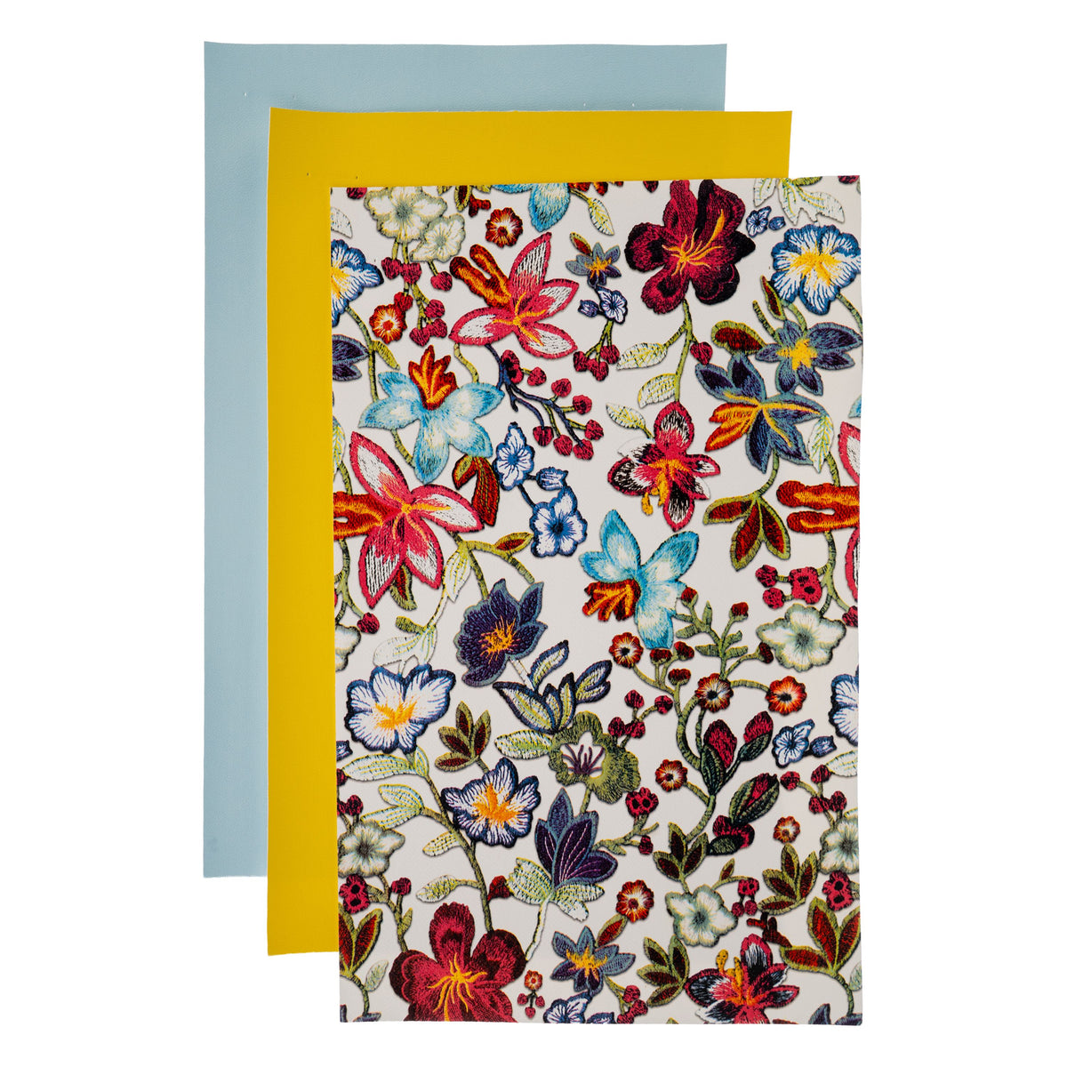 Floral Faux Leather Sheets – 5x8 Inch – 3 Pack | The Pink Bead Shop Canada