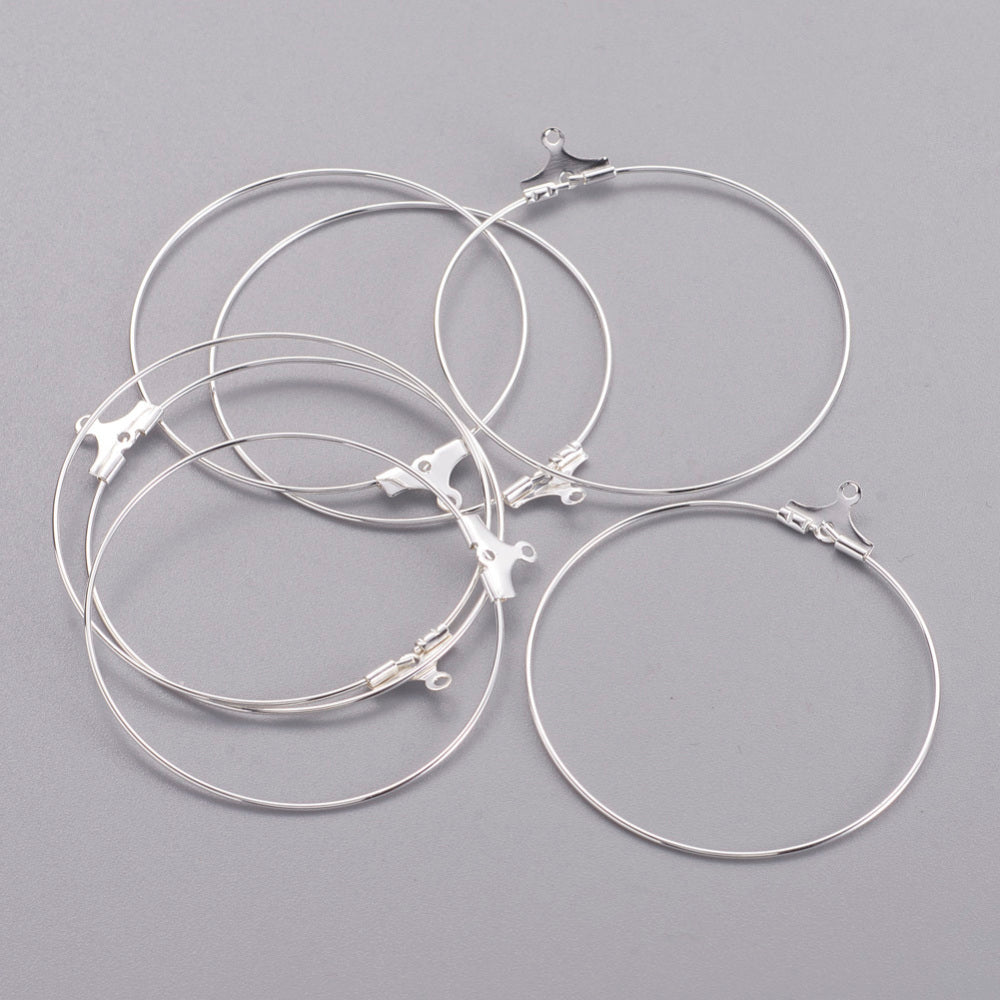 Brass Hoop Earring Findings 2Pack