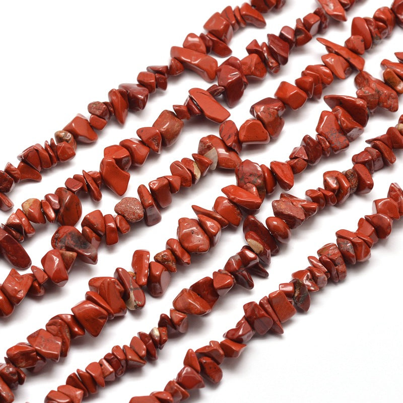 Natural Red Jasper Chip Bead Strands Size: about 5~8mm