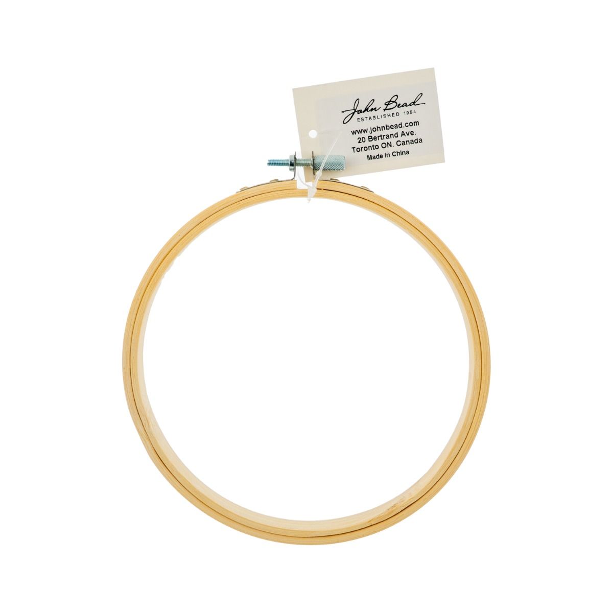 Natural Wood Embroidery Hoop 6 Inch | The Pink Bead Shop Canada