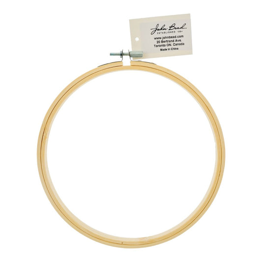 Natural Wood Embroidery Hoop 7 Inch | The Pink Bead Shop Canada