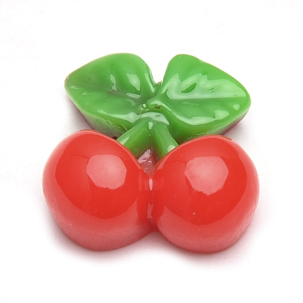 Resin Cabochons, Cherry, Red Bulk 8 Pack