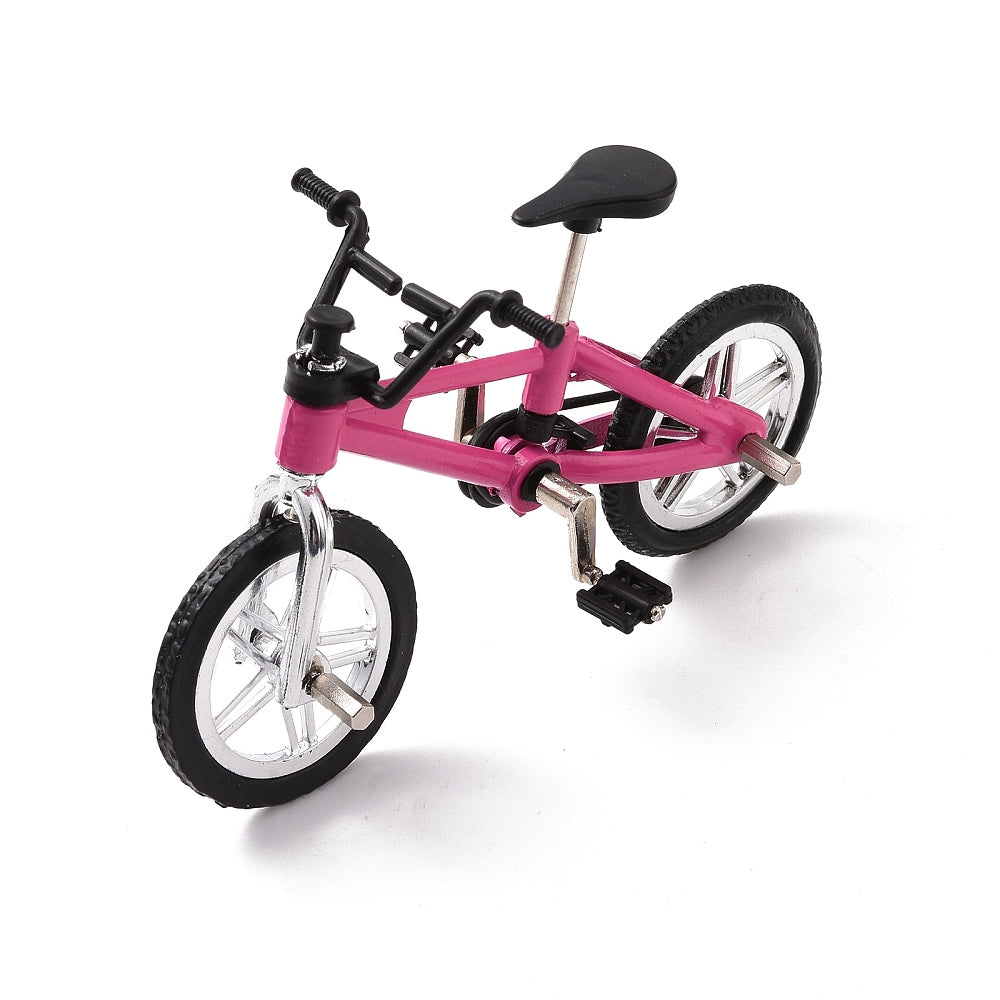 Miniature Alloy Bicycle, for Fairy Garden Accessories  Pink & Orange