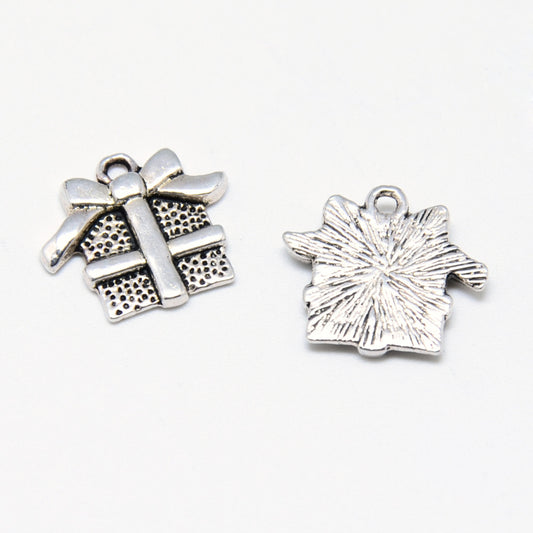 Tibetan Style Alloy Charms, Christmas Gift, Pack of 4