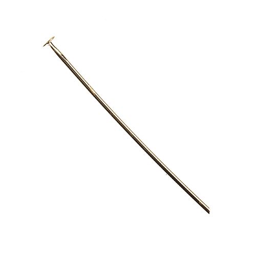 18K Gold Plated Head Pins – 30mm – 58 Pieces | The Pink Bead Shop Canada