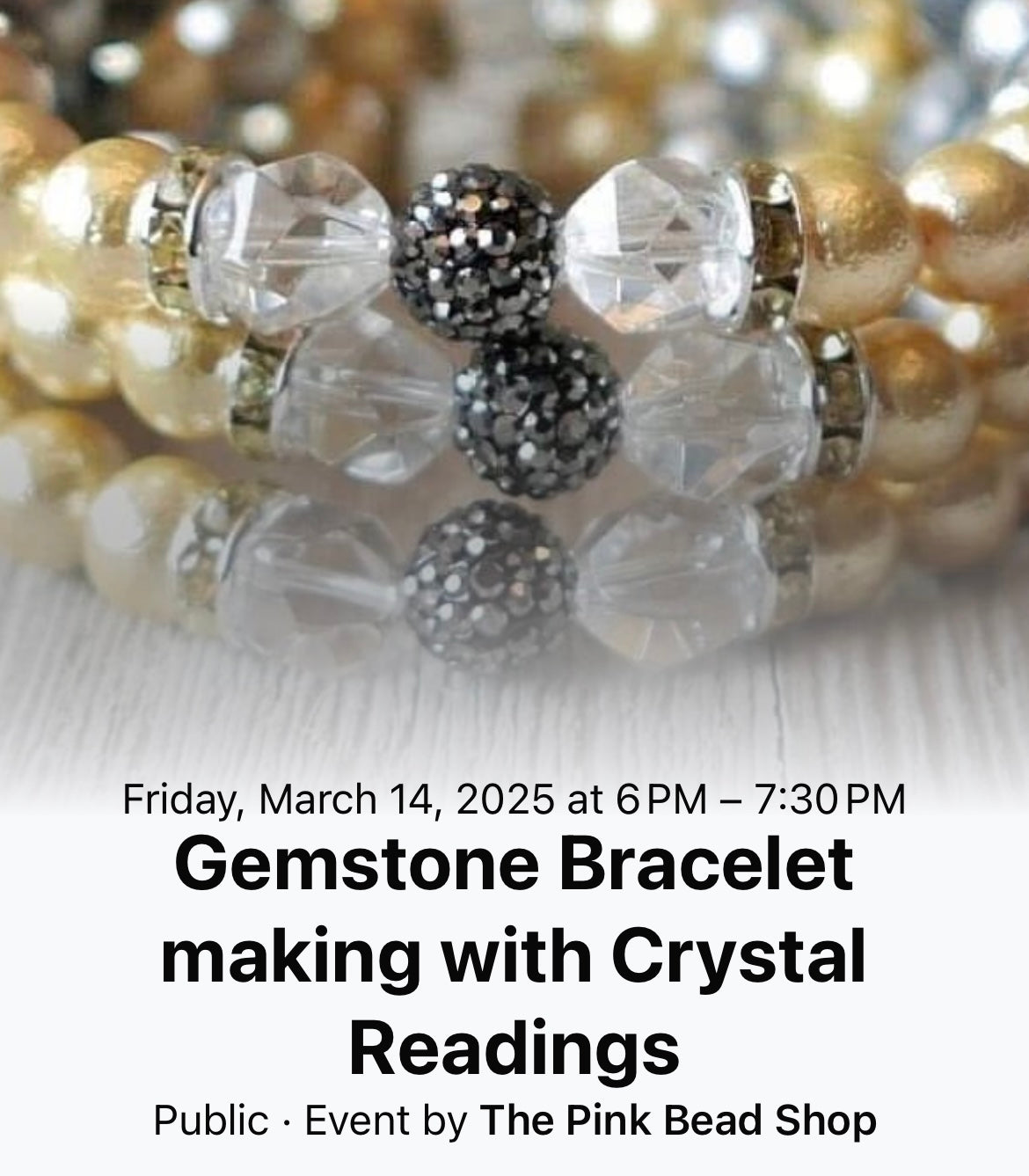 Gemstone Bracelet making with Crystal Readings Ponoka