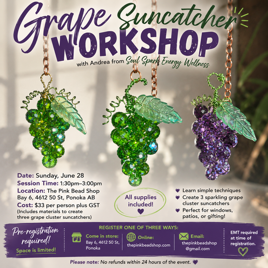 Grape Cluster Suncatcher set of 3 with Andrea