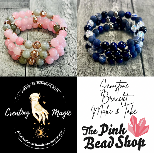 Gemstone Bracelet Make & Take “Creating Magic Market Bentley”