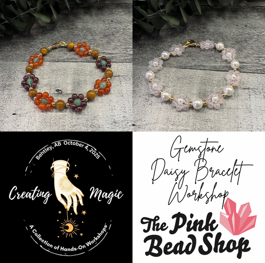 Gemstone Daisy Bracelet Workshop “Creating Magic Market Bentley”