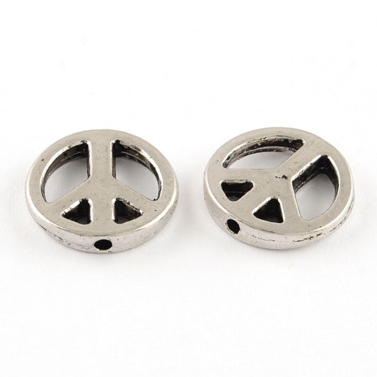 Peace Spacer Beads 5pack
