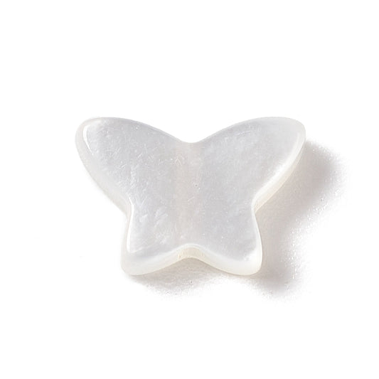 Natural White Shell Butterfly Beads 6x9mm – 2 Pack| The Pink Bead Shop Canada