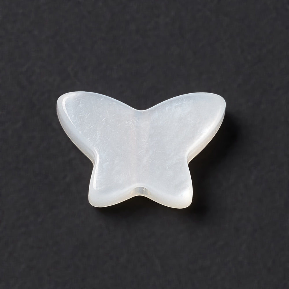 Natural White Shell Butterfly Beads 6x9mm – 2 Pack| The Pink Bead Shop Canada
