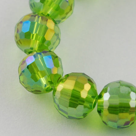 Mixed Color AB Faceted Glass Beads – 12mm Round (96 Facets) | The Pink Bead Shop Canada