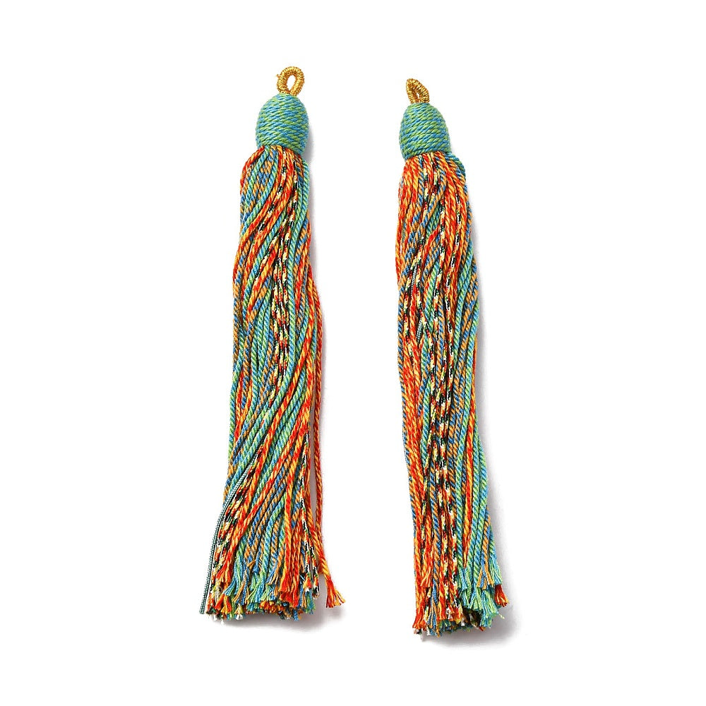 Long Cotton Tassels – Assorted Colours (130mm) The Pink Bead Shop