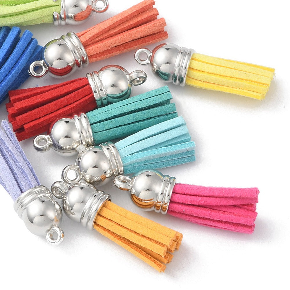 10 Styles Faux Suede Tassel Pendant