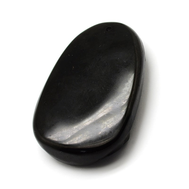 Natural Black Obsidian Buddha Pendant – 62x40mm | The Pink Bead Shop Canada