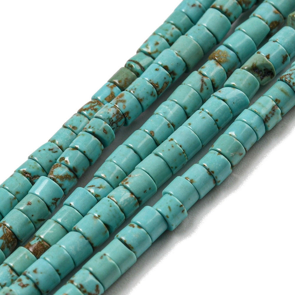 Turquoise Heishi Beads 3x2mm – Flat Round Disc | The Pink Bead Shop Canada