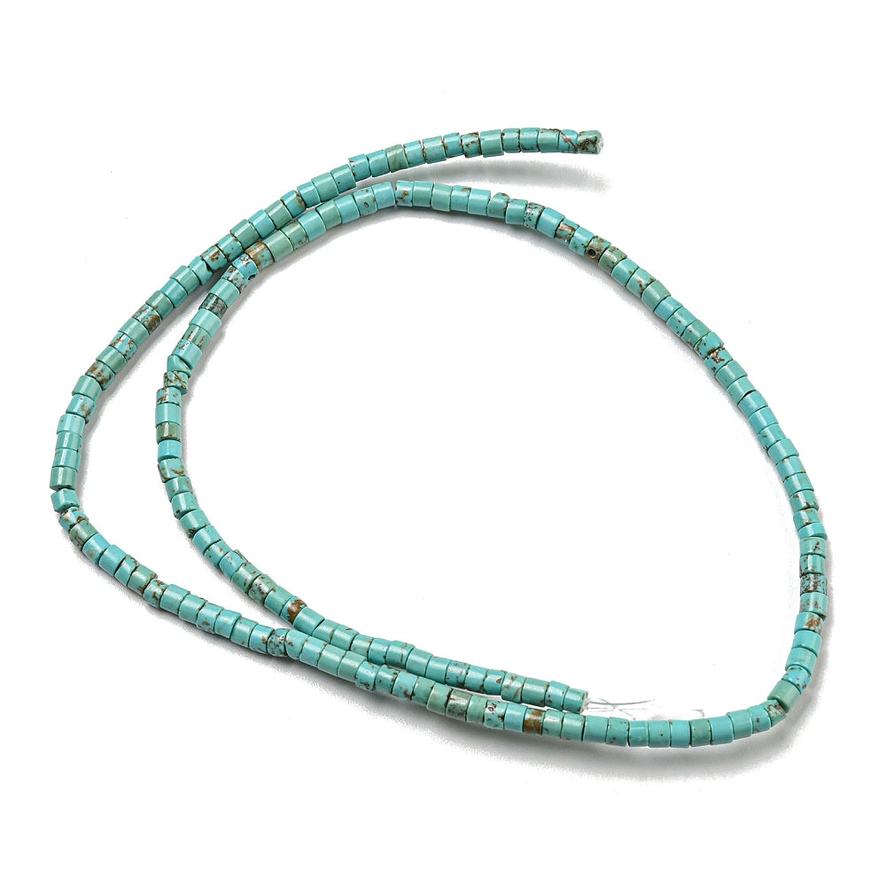 Turquoise Heishi Beads 3x2mm – Flat Round Disc | The Pink Bead Shop Canada