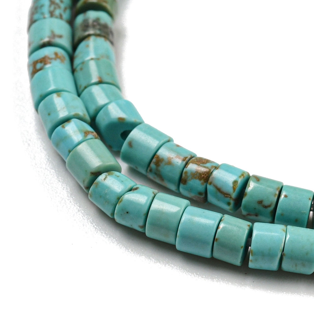 Turquoise Heishi Beads 3x2mm – Flat Round Disc | The Pink Bead Shop Canada