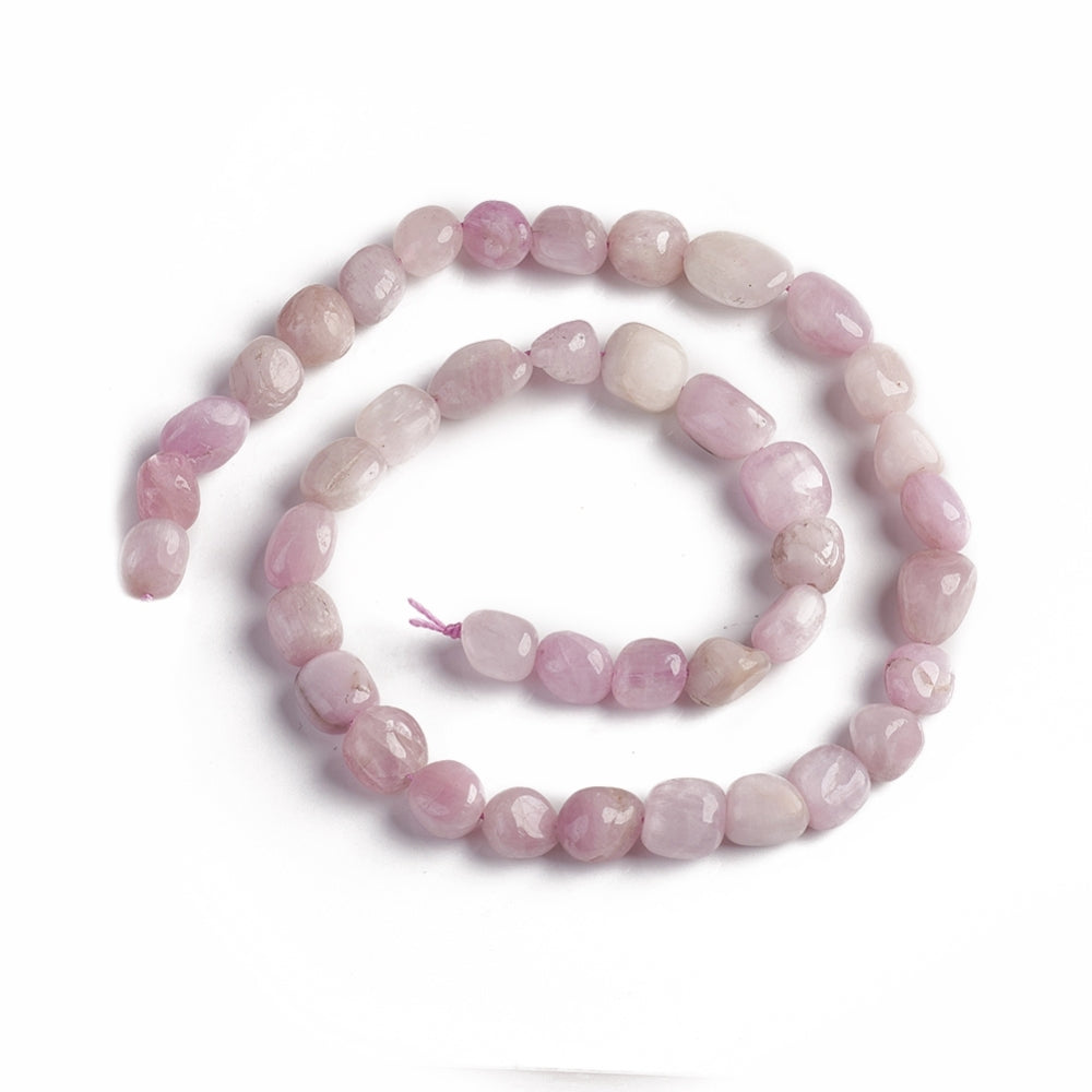Kunzite Natural  Nugget Beads – 10–15mm Tumbled Stone The Pink Bead Shop