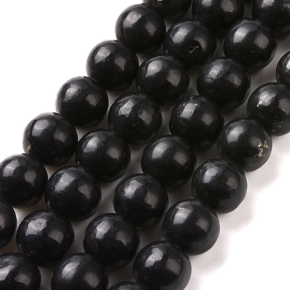 Shungite Natural  Beads 8mm | The Pink Bead Shop Canada