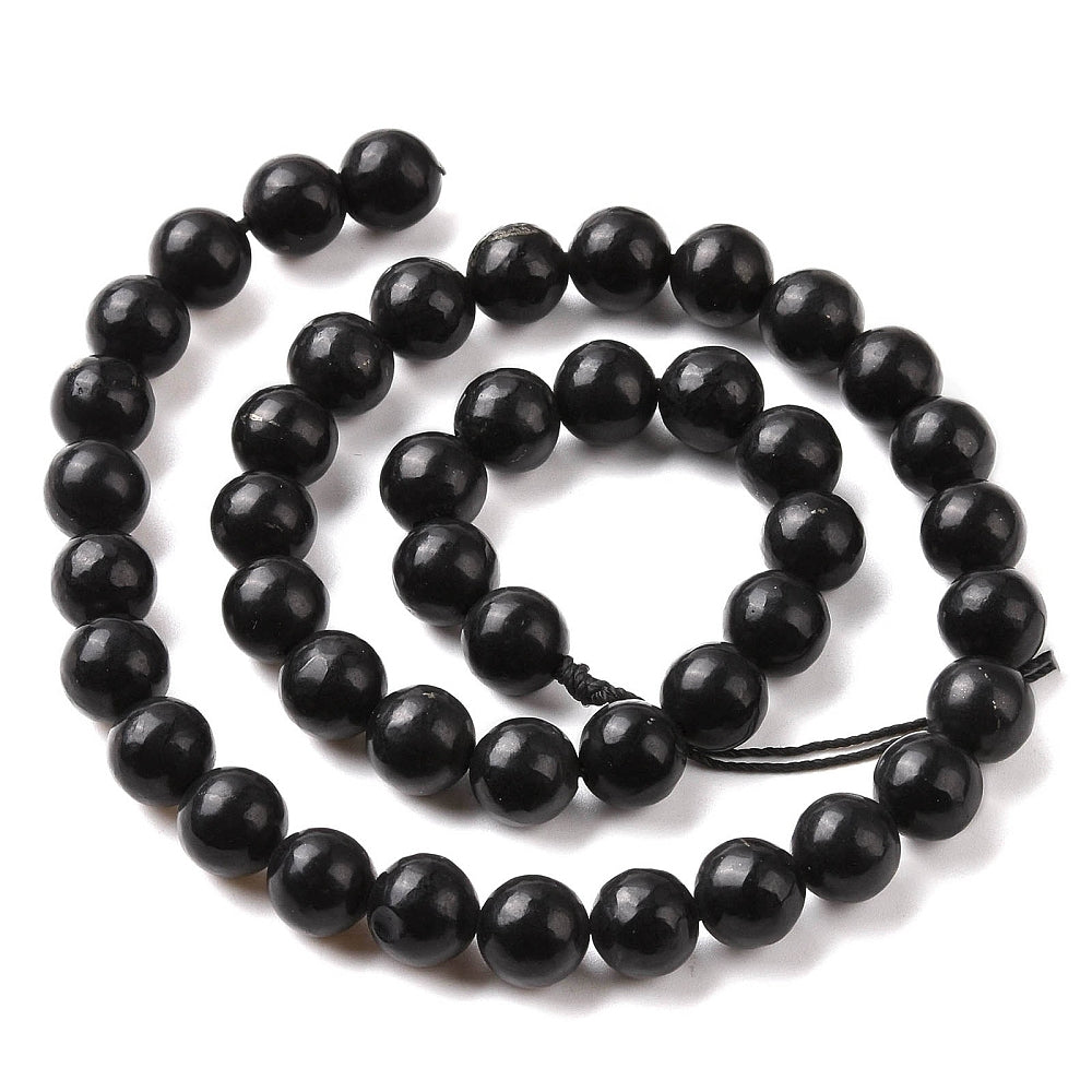 Shungite Natural  Beads 8mm | The Pink Bead Shop Canada